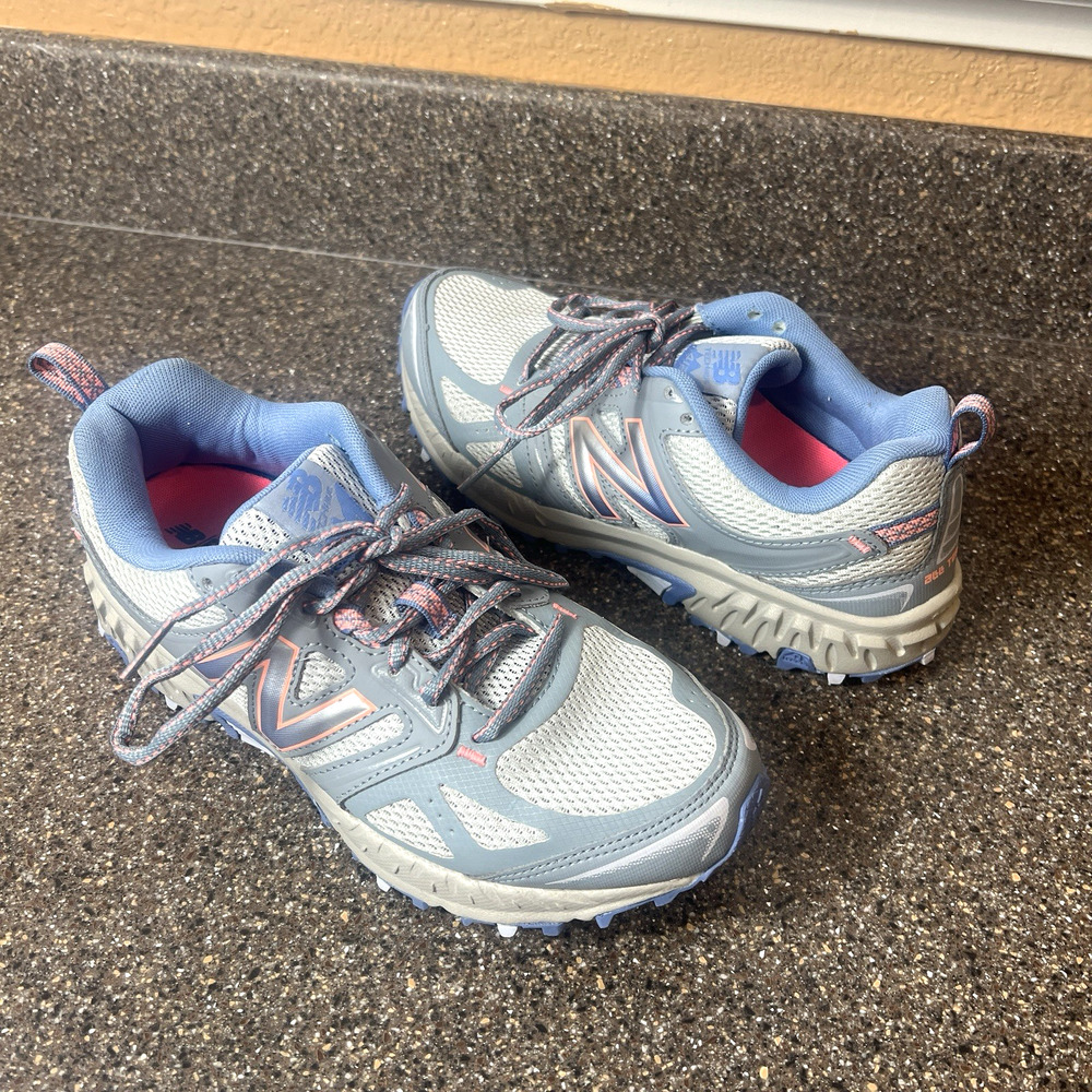 New Balance 412v3 Tech Ride Trail Running Shoes Blue Pink Womens Size 7.5 D Wide